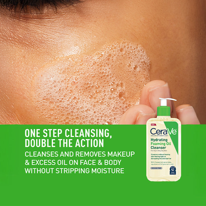 12 Hydrating Foaming Oil Cleanser 8oz INT 0155 MAIN R2 Desktop 700x875 V1 With Badge